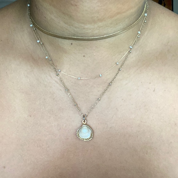 14k Solid Gold Freshwater Pearl Necklace - Picture 4 of 4